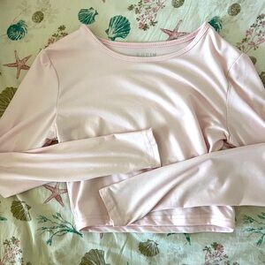 pink long sleeve top